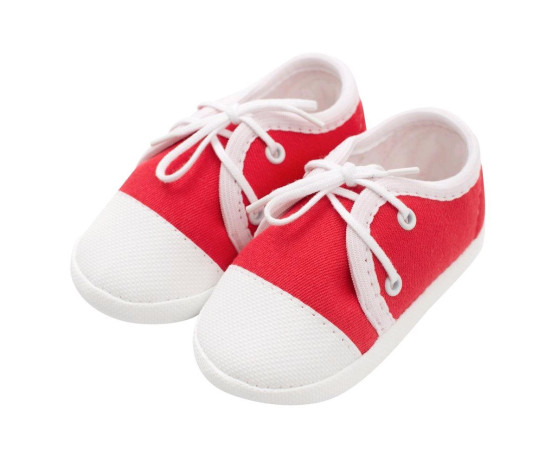 Kojenecké capáčky tenisky New Baby červené 3-6 m, Červená 3- 6 m