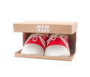 Kojenecké capáčky tenisky New Baby červené 3-6 m, Červená 3- 6 m