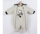 Zimní kojenecká kombinéza s kapucí Koala Star Vibes, Šedá 62 (3-6m)