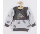 Kojenecká bavlněná mikinka New Baby Ježek, Šedá 80 (9-12m)