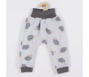 Kojenecké bavlněné tepláčky New Baby Ježek, Šedá 62 (3-6m)