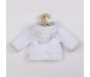 Luxusní dětský zimní kabátek s kapucí New Baby Snowy collection, Bílá 68 (4-6m)