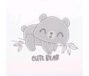 Kojenecké bavlněné body s krátkým rukávem New Baby Cute Bear, Bílá 80 (9-12m)