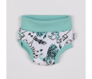 Kojenecké bavlněné kraťasy-bloomers Nicol Dinosaur, Tyrkysová 3- 6 m