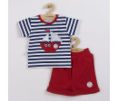Kojenecká souprava tričko a kraťásky New Baby Marine, Modrá 62 (3-6m)