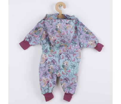 Softshellový kojenecký overal New Baby Mořské panny, Růžová 74 (6-9m)
