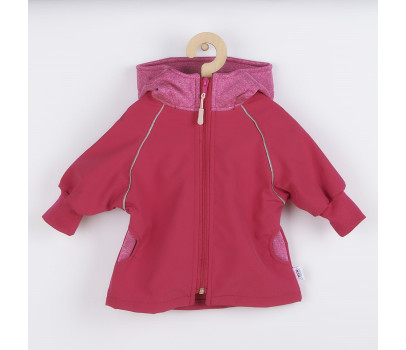 Softshellová kojenecká bundička New Baby růžová, Růžová 68 (4-6m)