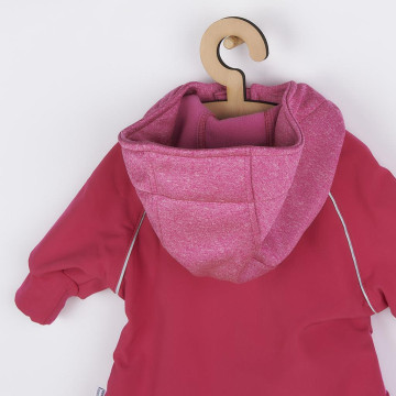 Softshellová kojenecká bundička New Baby růžová, Růžová 68 (4-6m)