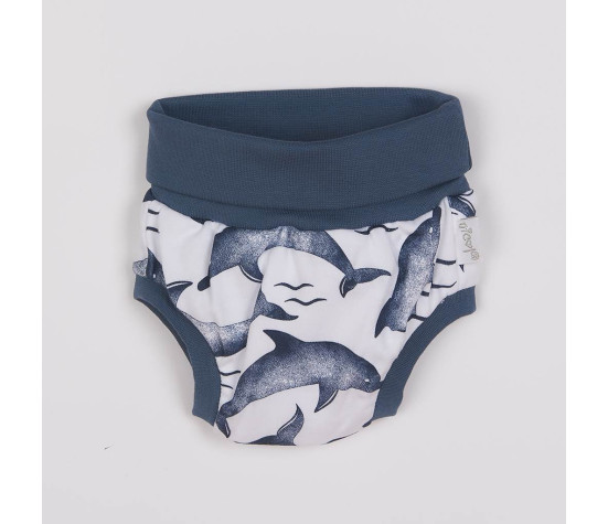 Kojenecké bavlněné kraťasy-bloomers Nicol Dolphin, Modrá 116/122