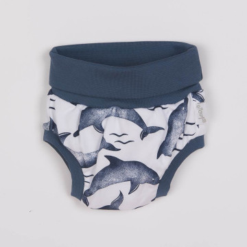 Kojenecké bavlněné kraťasy-bloomers Nicol Dolphin, Modrá 116/122