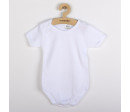 Luxusní body krátký rukáv New Baby - bílé, Bílá 92 (18-24m)