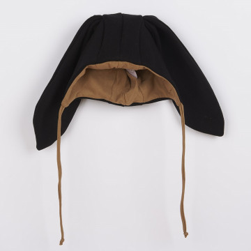 Kojenecká bavlněná čepička s oušky New Baby Favorite černá, Černá 86 (12-18m)