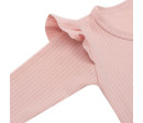 Kojenecký bavlněný overal New Baby Practical růžový holka, Růžová 80 (9-12m)