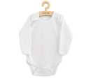 Body dlouhý rukáv New Baby II - bílé, Bílá 50