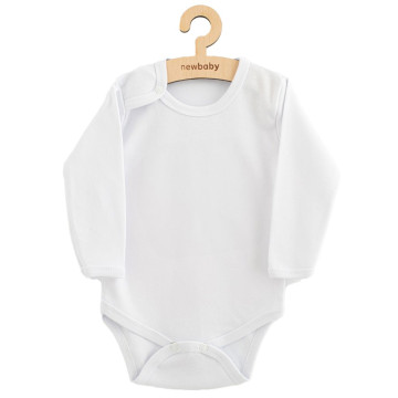 Body dlouhý rukáv New Baby II - bílé, Bílá 50
