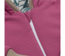 Zateplený jarní overal s kapucí New Baby Spring purple-pink, Růžová 62 (3-6m)