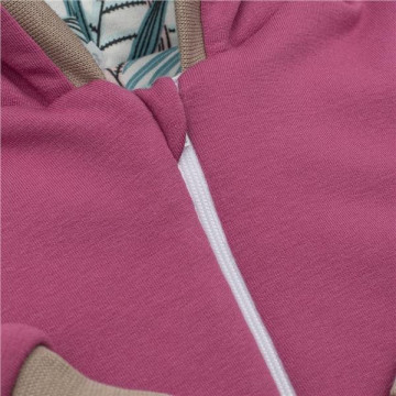 Zateplený jarní overal s kapucí New Baby Spring purple-pink, Růžová 62 (3-6m)