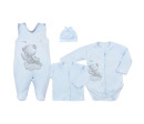 4-dílná kojenecká souprava Koala Angel modrá, Modrá 62 (3-6m)