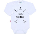Body s potiskem New Baby Tati, to dáš! - dárkové balení, Bílá 50
