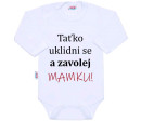 Body s potiskem New Baby a zavolej MAMKU! - dárkové balení, Bílá 50