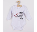 Body s potiskem New Baby Více vlasů než taťka - dárkové balení, Bílá 74 (6-9m)