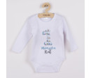 Body s potiskem New Baby Mám jeden Rok - dárkové balení, Zelená 86 (12-18m)