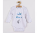 Body s potiskem New Baby Můj děda je jednička - dárkové balení, Tyrkysová 80 (9-12m)