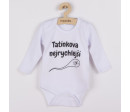 Body s potiskem New Baby Tatínkova nejrychlejší - dárkové balení, Bílá 68 (4-6m)