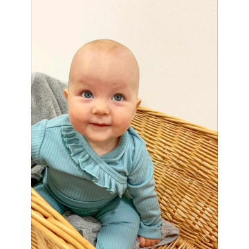 2-dílná kojenecká souprava New Baby Stripes ledově modrá, Modrá 86 (12-18m)