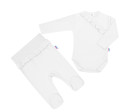 2-dílná kojenecká souprava New Baby Stripes bílá, Bílá 80 (9-12m)
