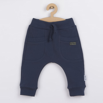 Kojenecké tepláčky Nicol Max dark, Modrá 62 (3-6m)
