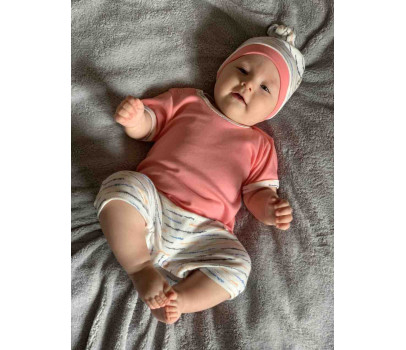 Kojenecká bavlněná čepička New Baby Summertime holka, Dle obrázku 62 (3-6m)