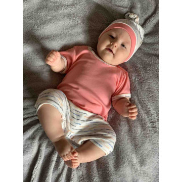 Kojenecká bavlněná čepička New Baby Summertime holka, Dle obrázku 68 (4-6m)