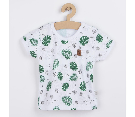 Kojenecké tričko s krátkým rukávem Koala Nature, Zelená 68 (4-6m)