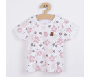 Kojenecké tričko s krátkým rukávem Koala Flowers, Růžová 62 (3-6m)