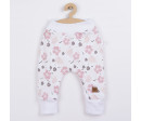 Kojenecké bavlněné polodupačky Koala Flowers, Růžová 62 (3-6m)
