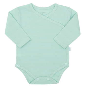 4-dílná kojenecká soupravička do porodnice New Baby I AM mátová, Zelená 62 (3-6m)