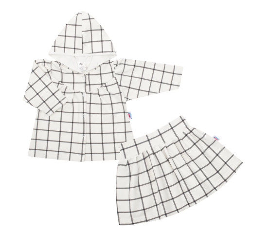2-dílný komplet pro holčičku New Baby Cool Girls bílá, Bílá 80 (9-12m)