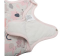 Kojenecké zateplené dupačky New Baby Šťastní Sloníci růžová, Růžová 62 (3-6m)