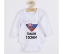 Body s potiskem New Baby Fandím s ocinom biele, Bílá 50