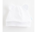 Kojenecká bavlněná čepička New Baby Kids bílá, Bílá 56 (0-3m)