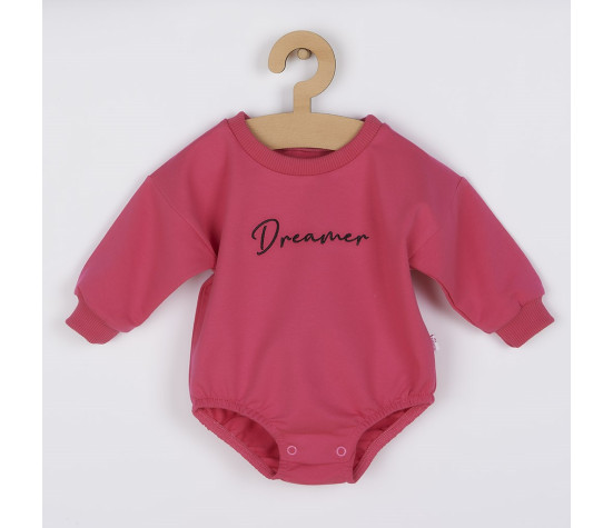 Kojenecké teplákové body baggy Koala Dreamer tmavě růžová, Růžová 62 (3-6m)