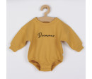 Kojenecké teplákové body baggy Koala Dreamer hořčicová, Dle obrázku 68 (4-6m)