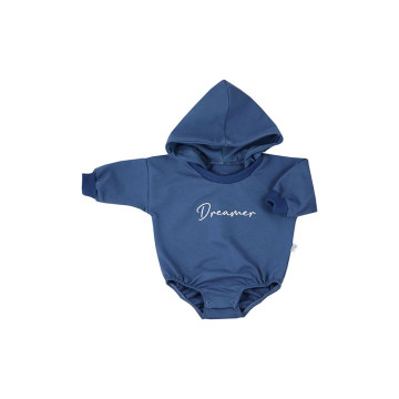 Kojenecké teplákové body baggy s kapucí Koala Dreamer modrá, Modrá 68 (4-6m)