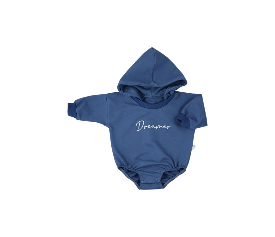 Kojenecké teplákové body baggy s kapucí Koala Dreamer modrá, Modrá 74 (6-9m)