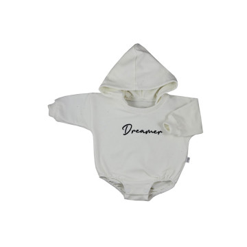 Kojenecké teplákové body baggy s kapucí Koala Dreamer béžová, Béžová 74 (6-9m)