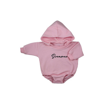 Kojenecké teplákové body baggy s kapucí Koala Dreamer růžová, Růžová 80 (9-12m)