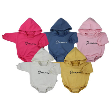 Kojenecké teplákové body baggy s kapucí Koala Dreamer růžová, Růžová 80 (9-12m)