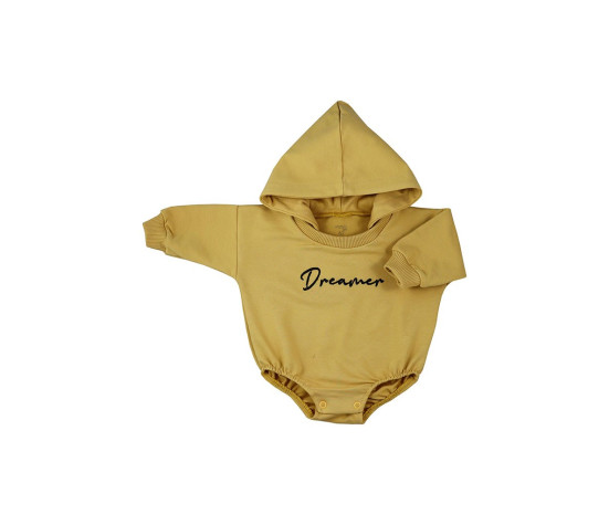 Kojenecké teplákové body baggy s kapucí Koala Dreamer hořčicová, Dle obrázku 80 (9-12m)
