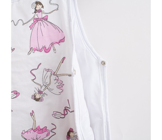Kojenecký spací pytel s výplní New Baby Ballerina Bella, Růžová 0-6 m